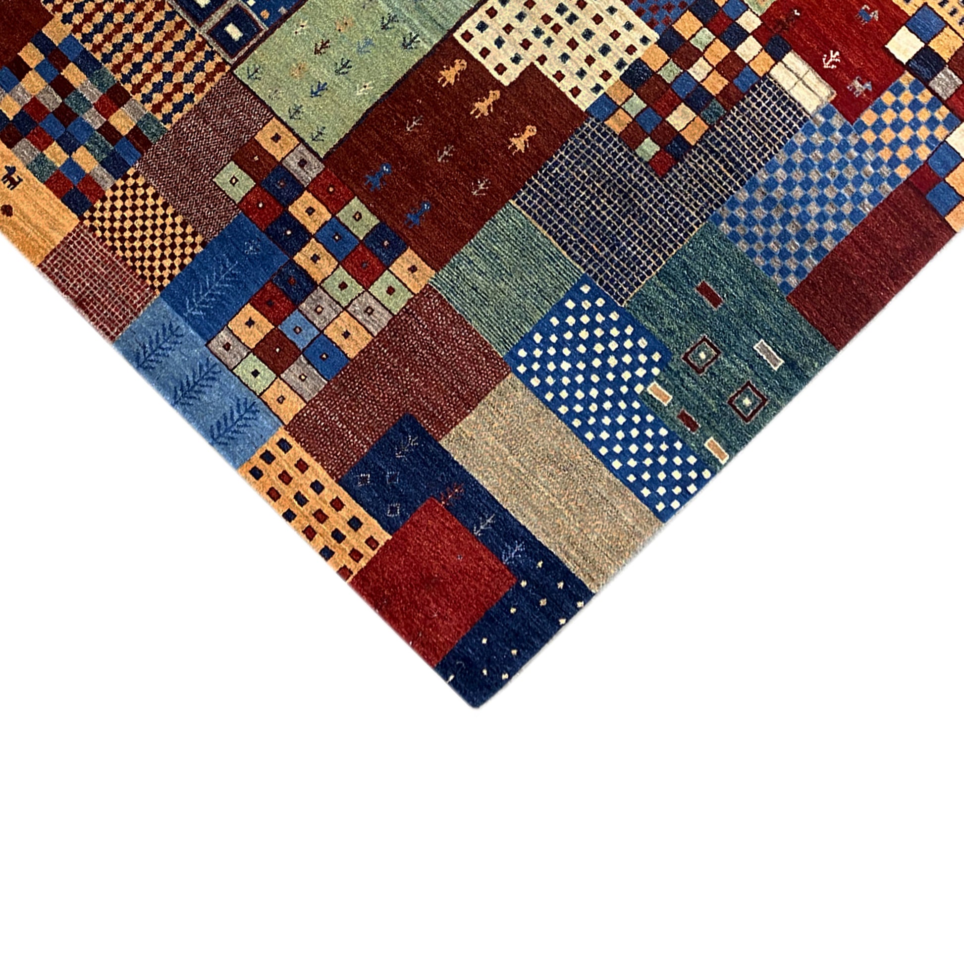 Gabbeh Teppich Bunt 239x165 cm - German Carpet Shop