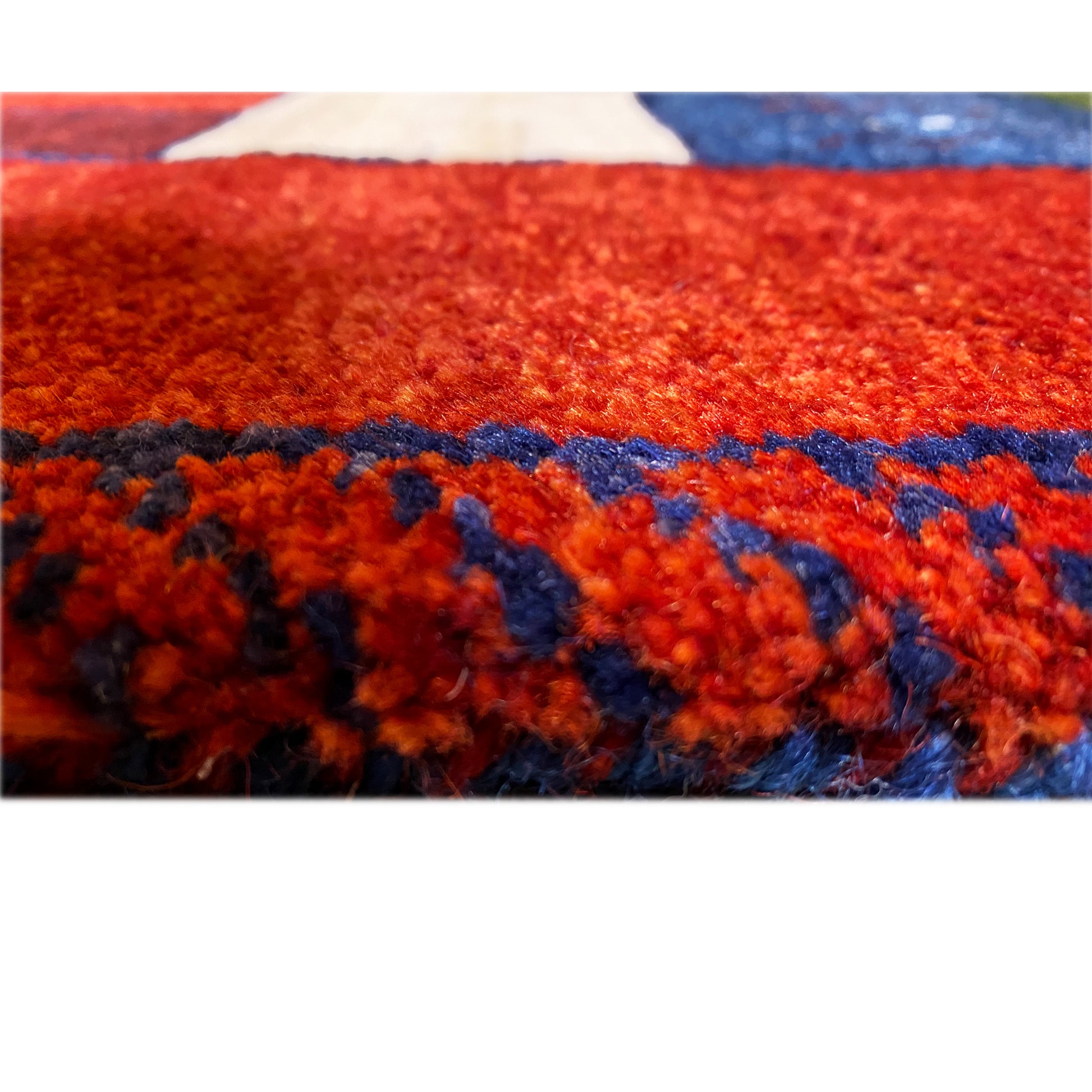 Roter Gabbeh Teppich Läufer 200x81 cm - German Carpet Shop