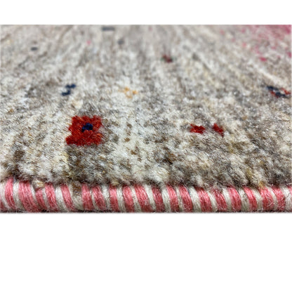 Rosa Gabbeh Teppich Läufer 298x80 cm - German Carpet Shop