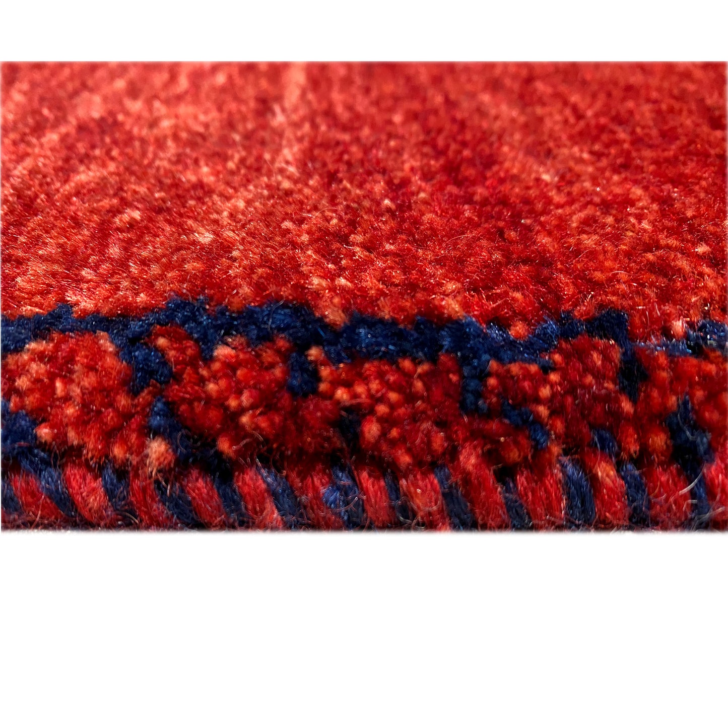 Roter Gabbeh Teppich Läufer 246x78 cm - German Carpet Shop