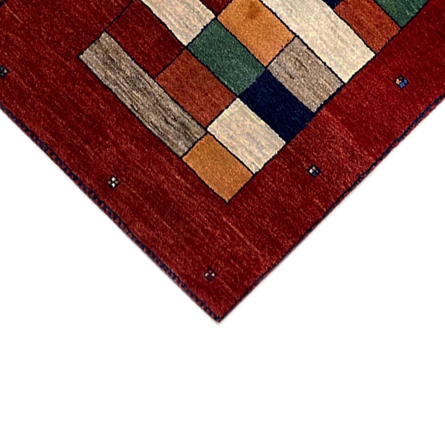 Roter Gabbeh Teppich Läufer 246x78 cm - German Carpet Shop