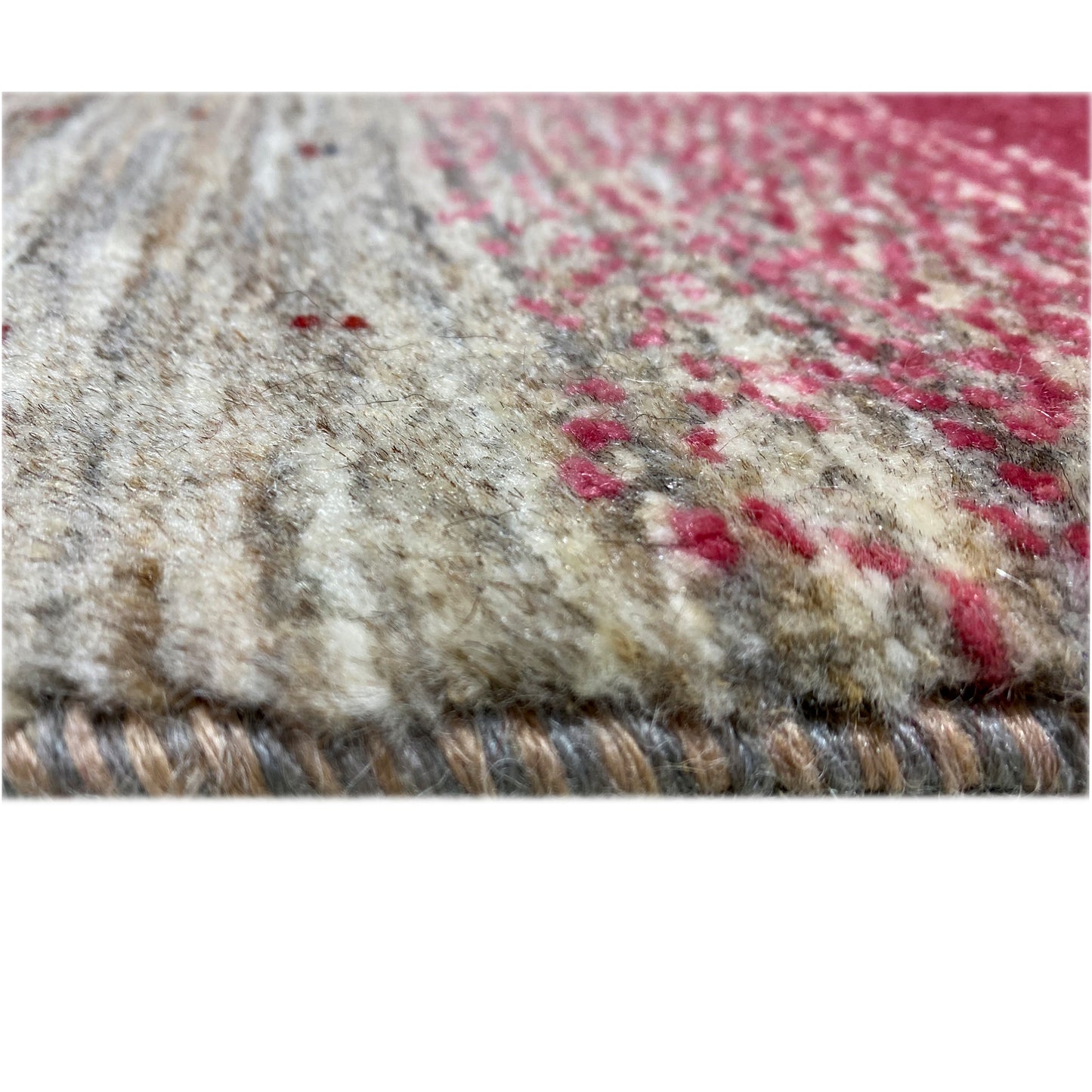 Rosa Gabbeh Teppich Läufer 190x80 cm - German Carpet Shop