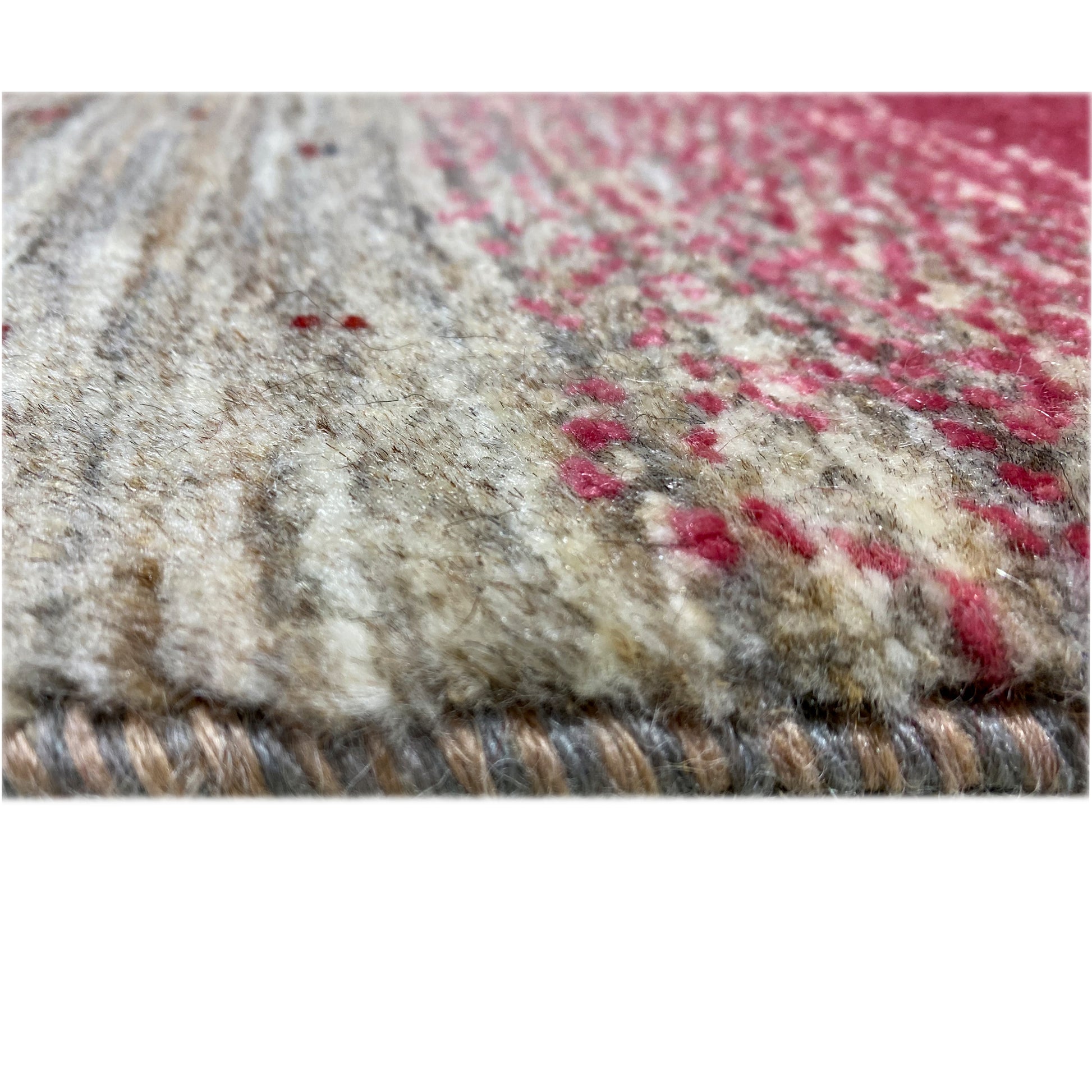 Rosa Gabbeh Teppich Läufer 190x80 cm - German Carpet Shop