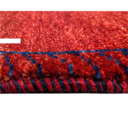 Roter Gabbeh Teppich Läufer 299x78 cm - German Carpet Shop
