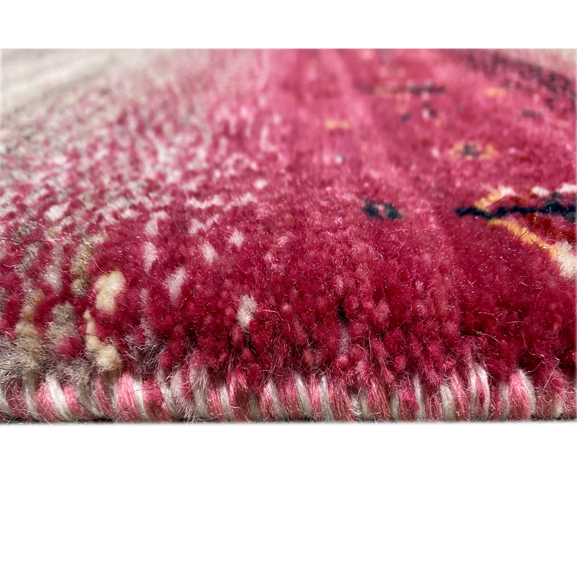 Rosa Gabbeh Teppich Läufer 197x79 cm - German Carpet Shop