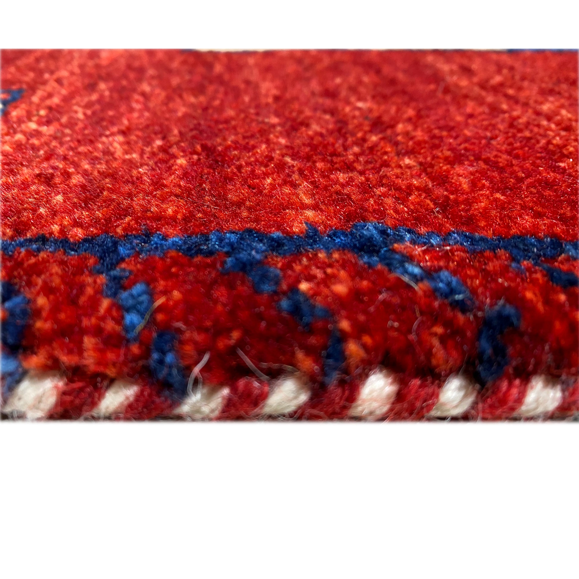 Roter Gabbeh Teppich Läufer 200x82 cm - German Carpet Shop