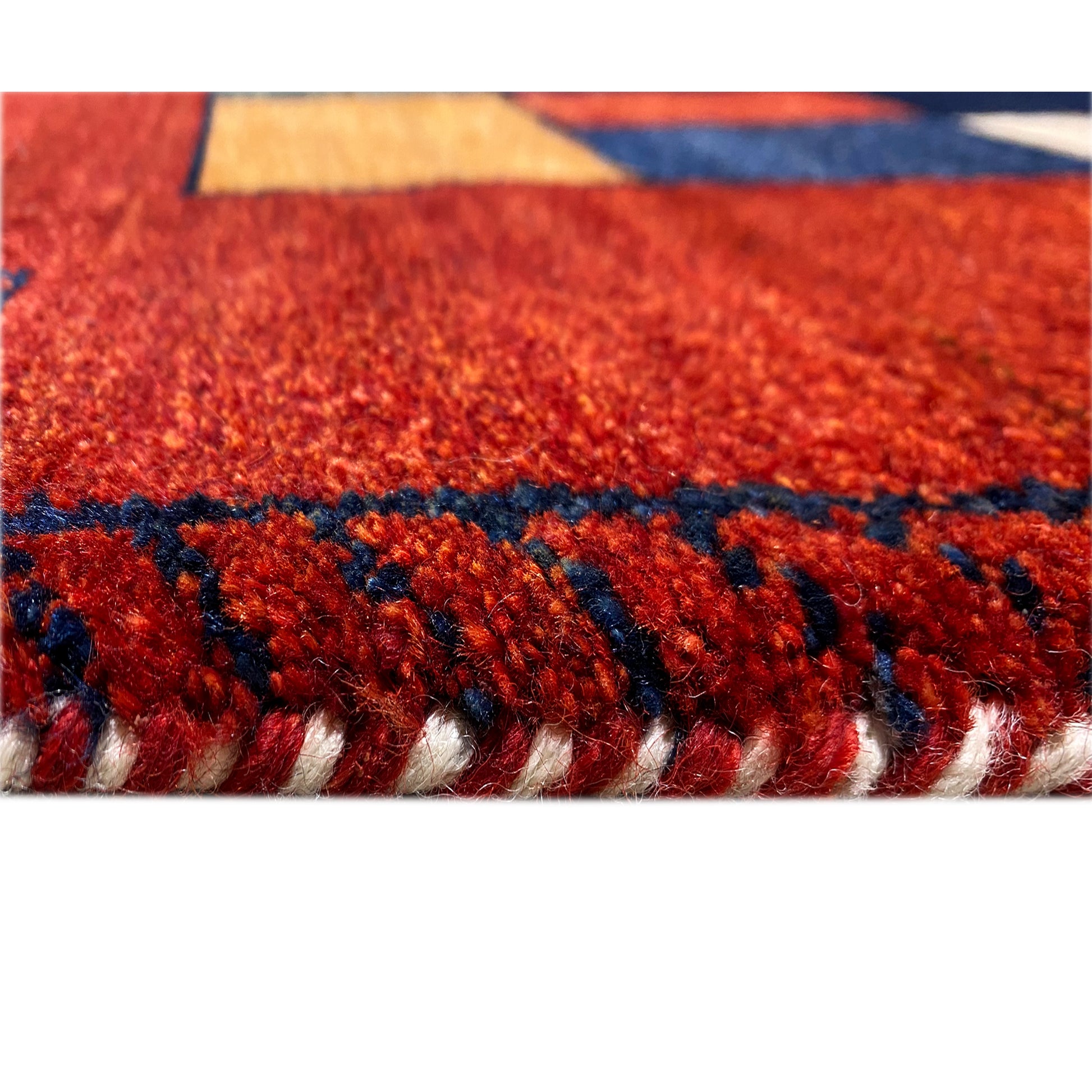 Roter Gabbeh Teppich Läufer 203x81 cm - German Carpet Shop