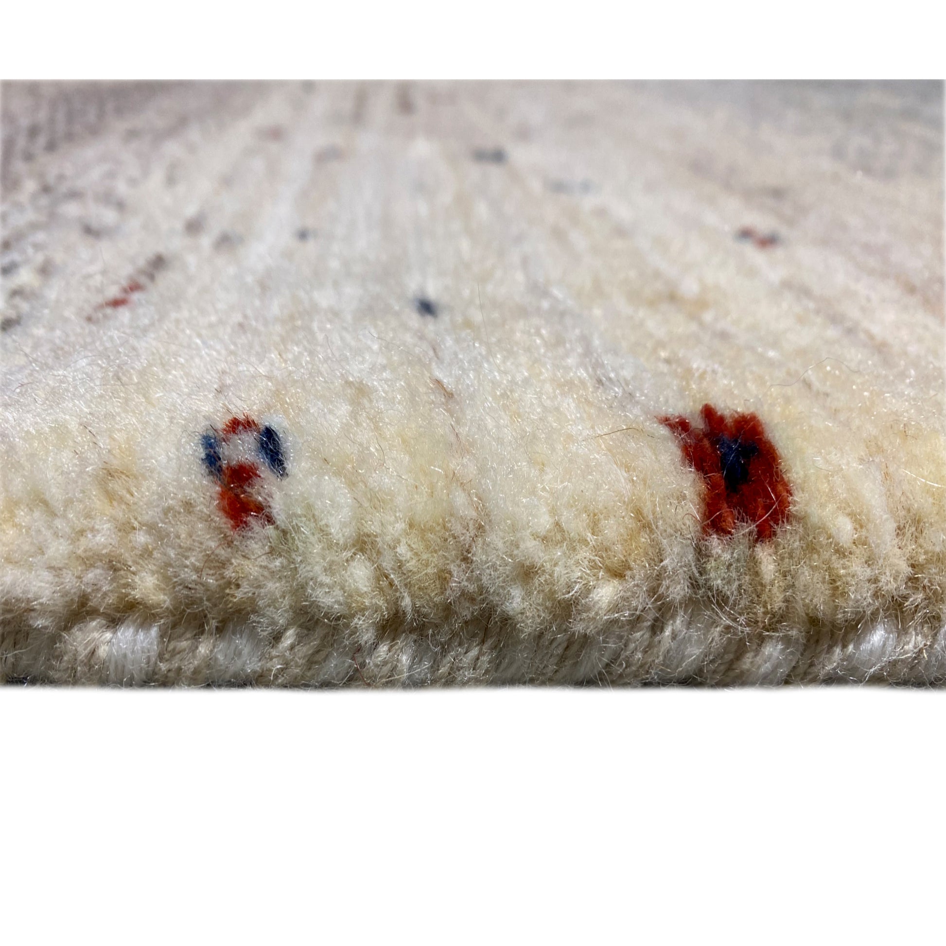 Blauer Gabbeh Teppich Läufer 300x84 cm - German Carpet Shop