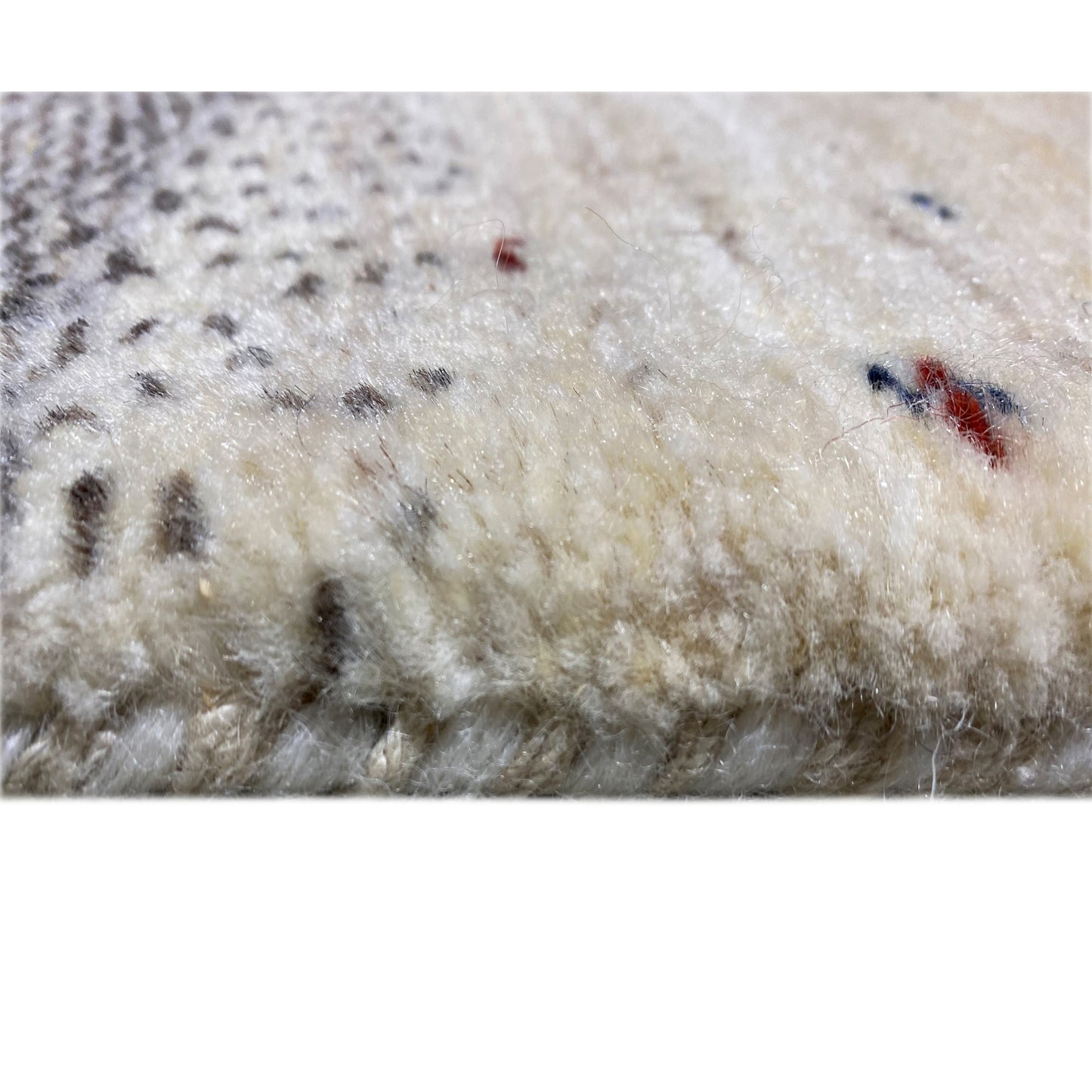 Blauer Gabbeh Teppich Läufer 297x84 cm - German Carpet Shop