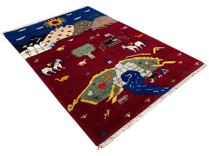 Gabbeh Luri Teppich - 145x100 cm