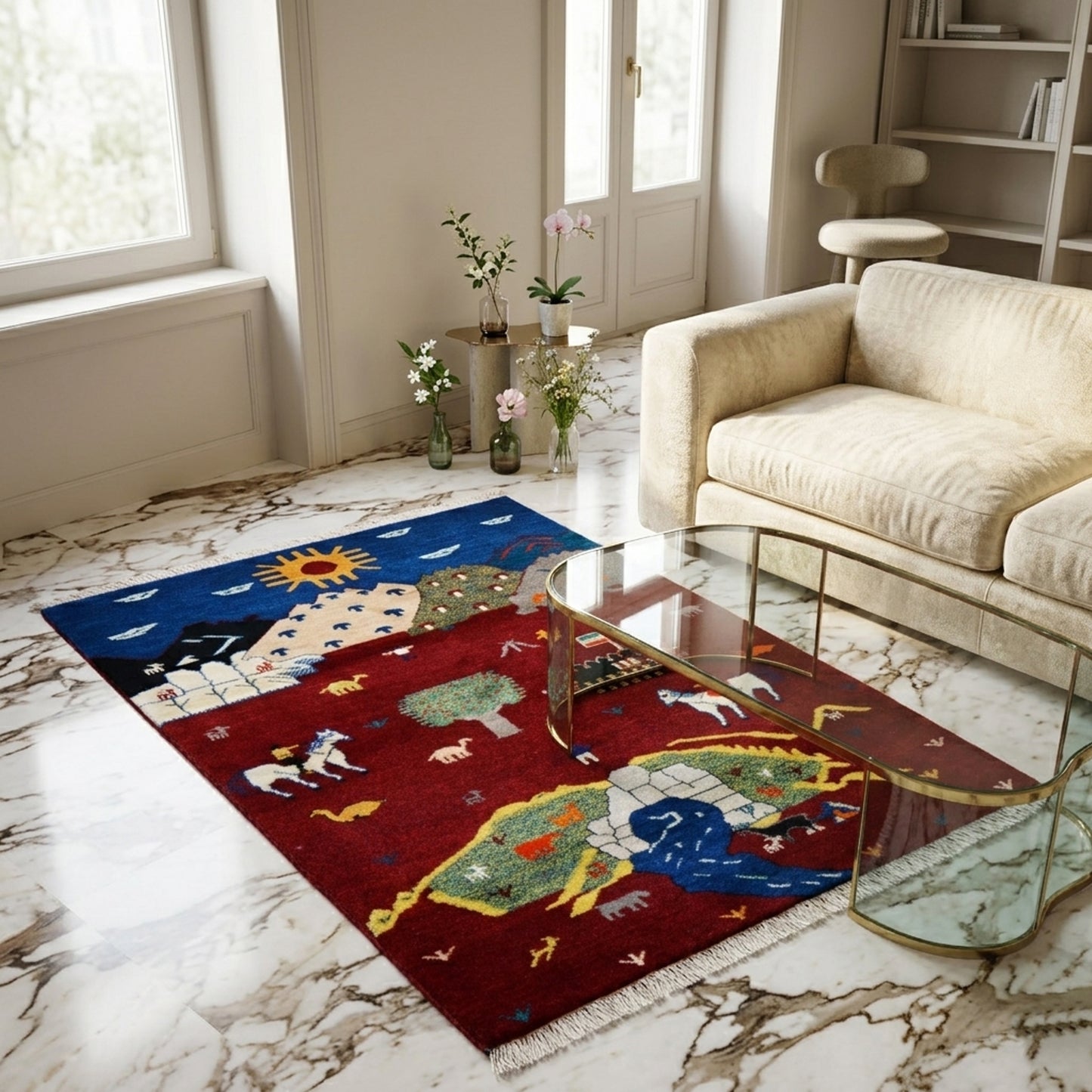 Gabbeh Luri Teppich - 145x100 cm