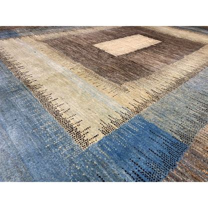 Gabbeh Exklusiver Teppich Grau 295x193 cm - German Carpet Shop