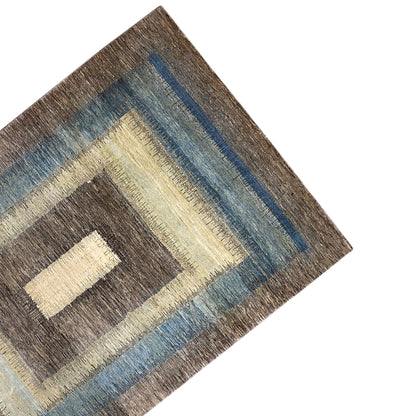 Gabbeh Exklusiver Teppich Grau 295x193 cm - German Carpet Shop