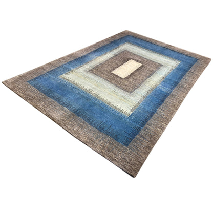 Gabbeh Exklusiver Teppich Blau 299x192 cm - German Carpet Shop