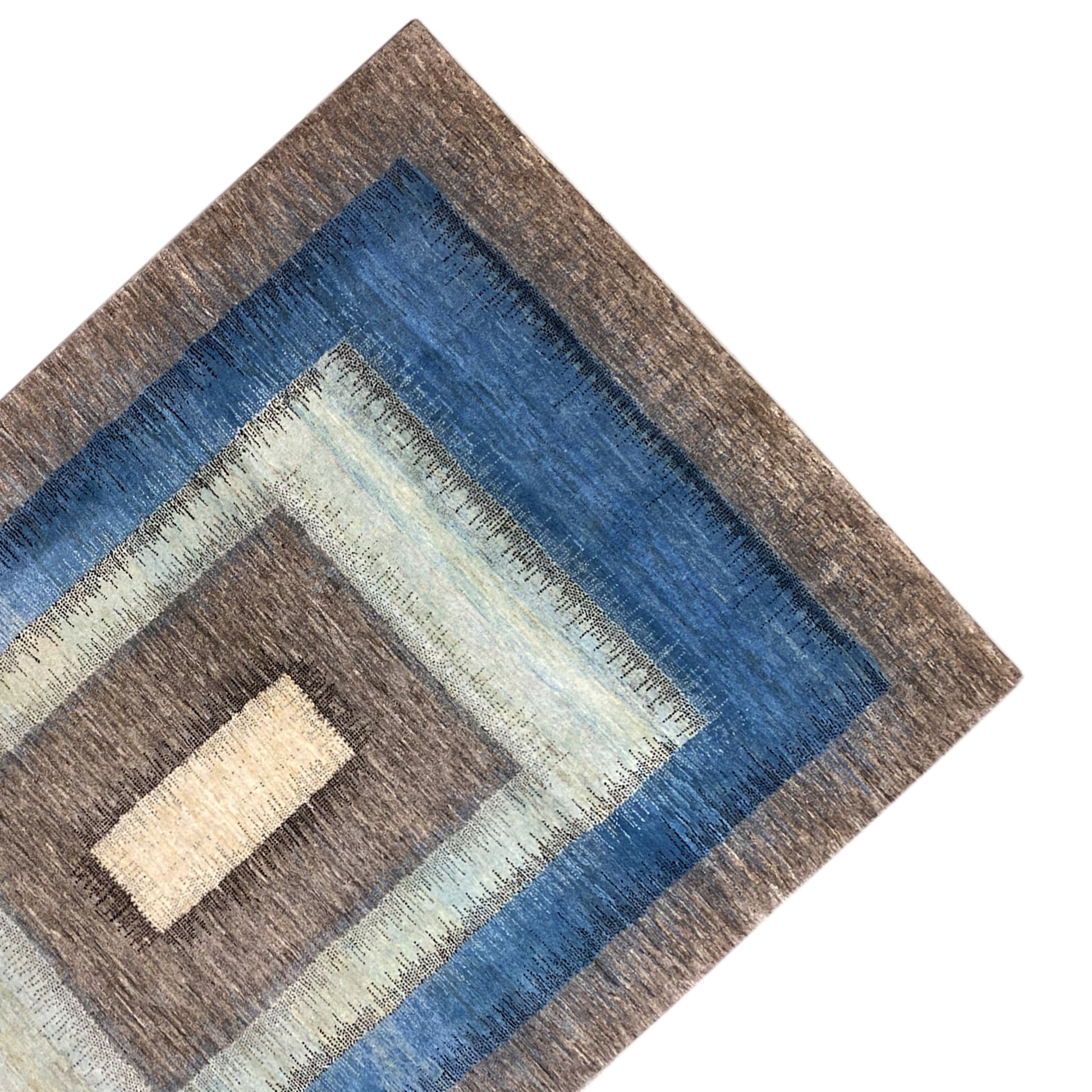 Gabbeh Exklusiver Teppich Blau 299x192 cm - German Carpet Shop