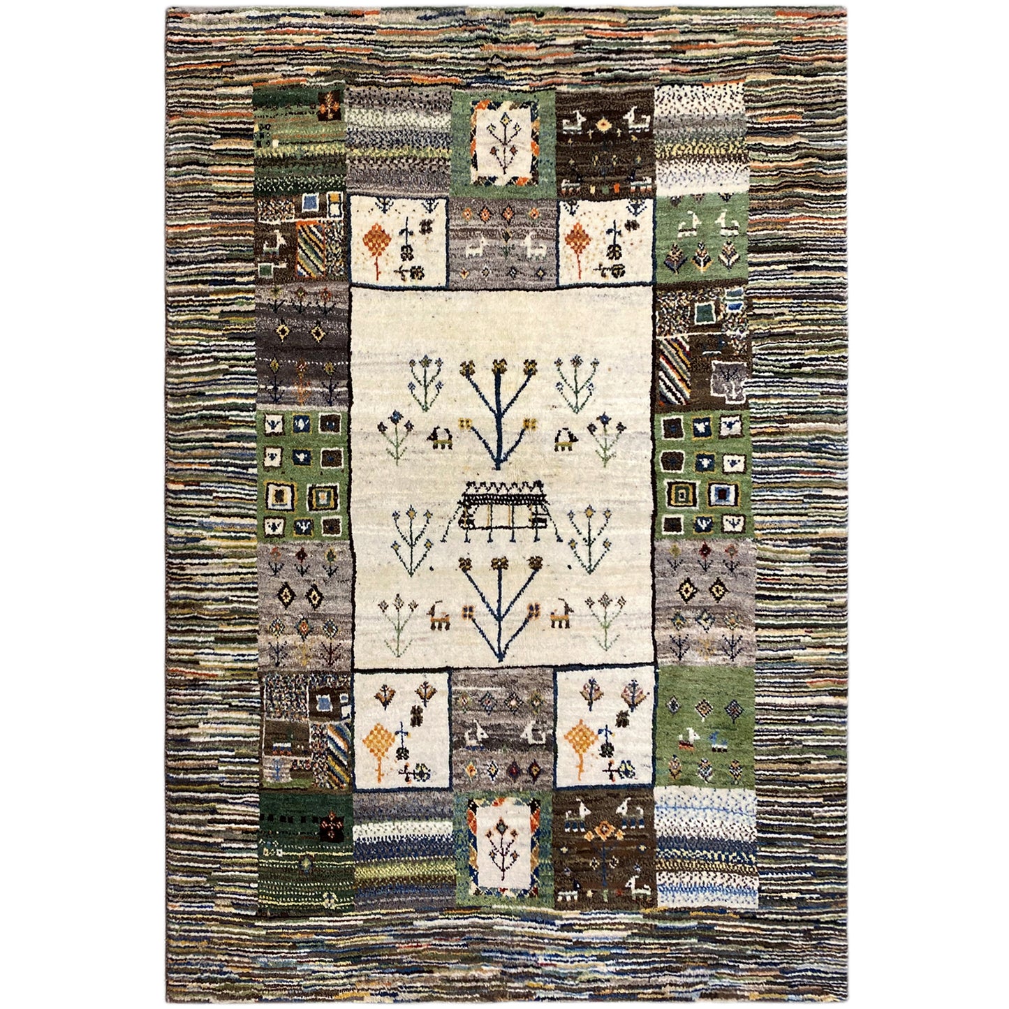 Gabbeh Carpet 210x153 cm