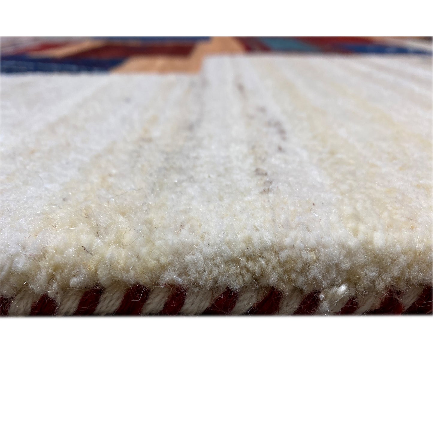 Gabbeh Exklusiver Teppich Beige 303x253 cm - German Carpet Shop