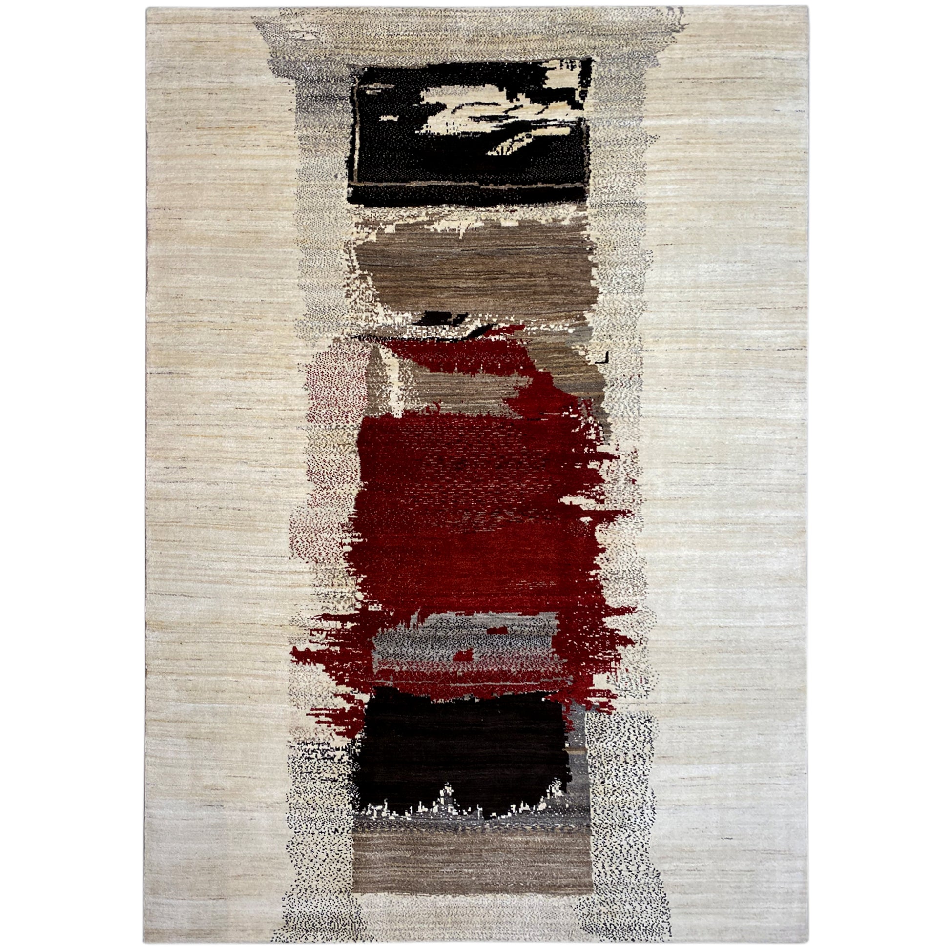 Gabbeh Exklusiver Teppich Rot 338x245 cm - German Carpet Shop