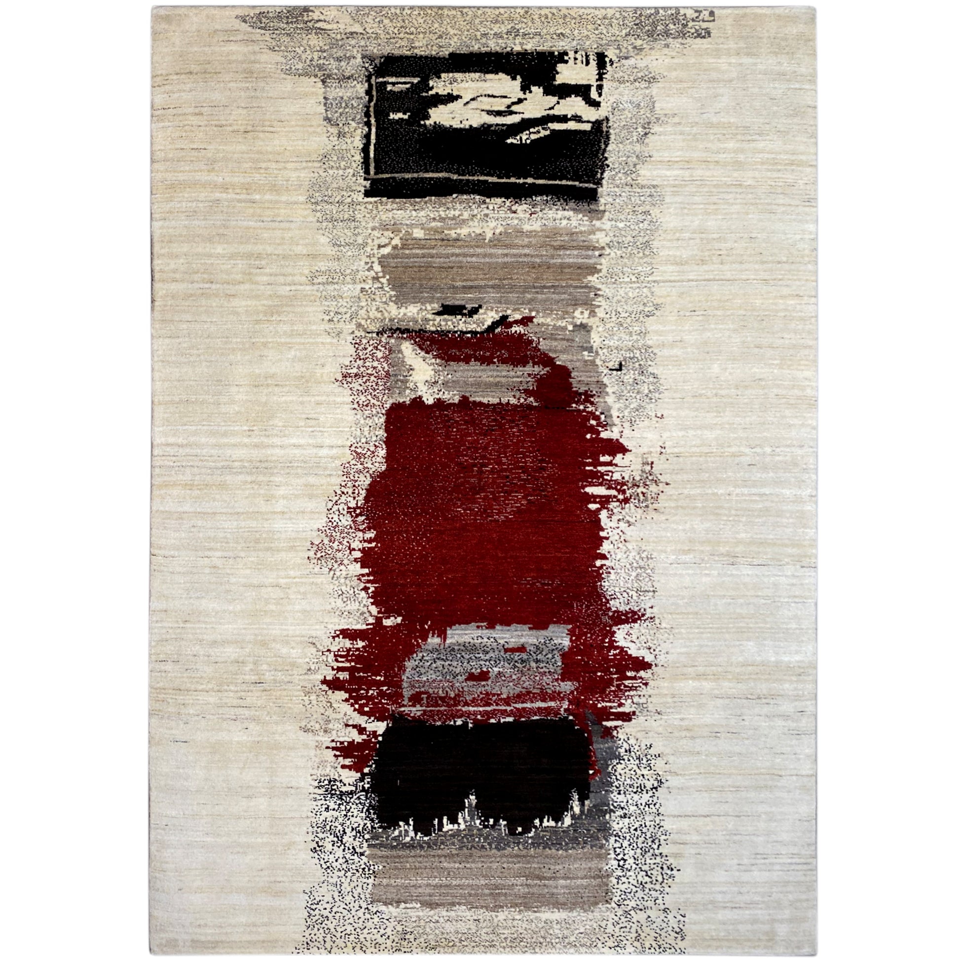 Gabbeh Exklusiver Teppich Rot 305x197 cm - German Carpet Shop