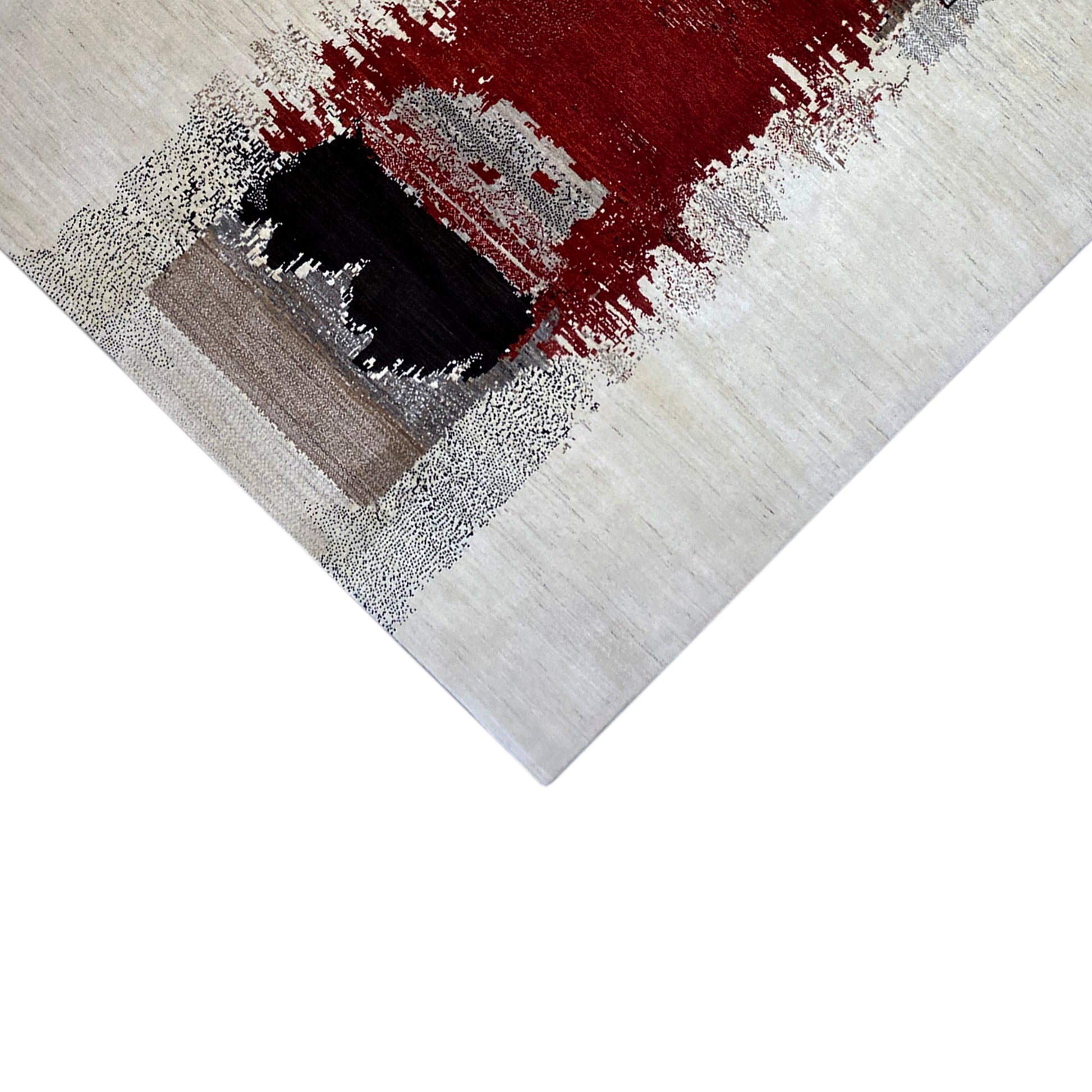 Gabbeh Exklusiver Teppich Rot 298x248 cm - German Carpet Shop