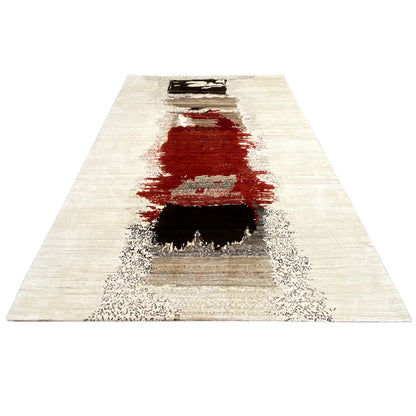 Gabbeh Exklusiver Teppich Rot 308x197 cm - German Carpet Shop