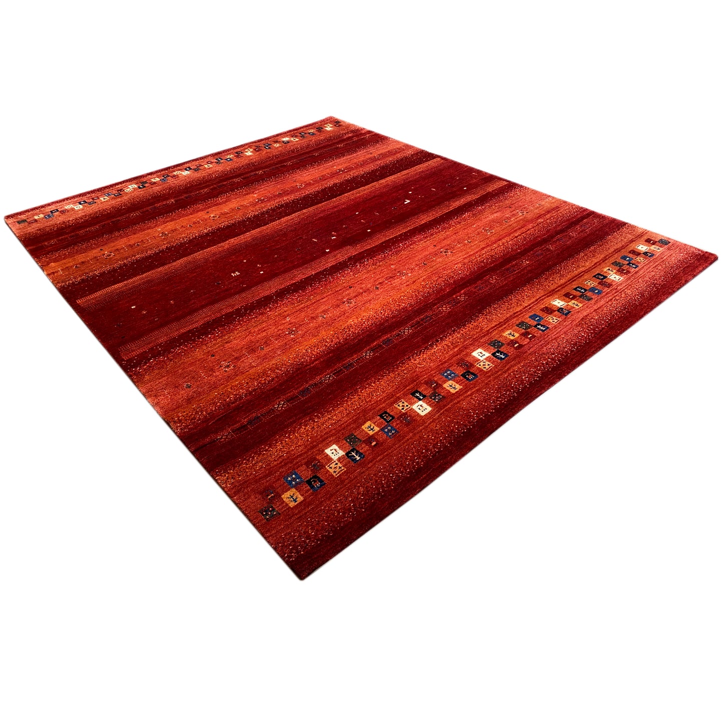 Gabbeh Exklusiver Teppich, Rot, 300x248 cm - German Carpet Shop
