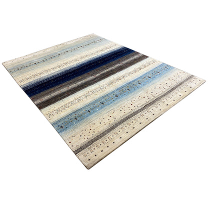 Gabbeh Exklusiver Teppich Blau 267x206 cm - German Carpet Shop