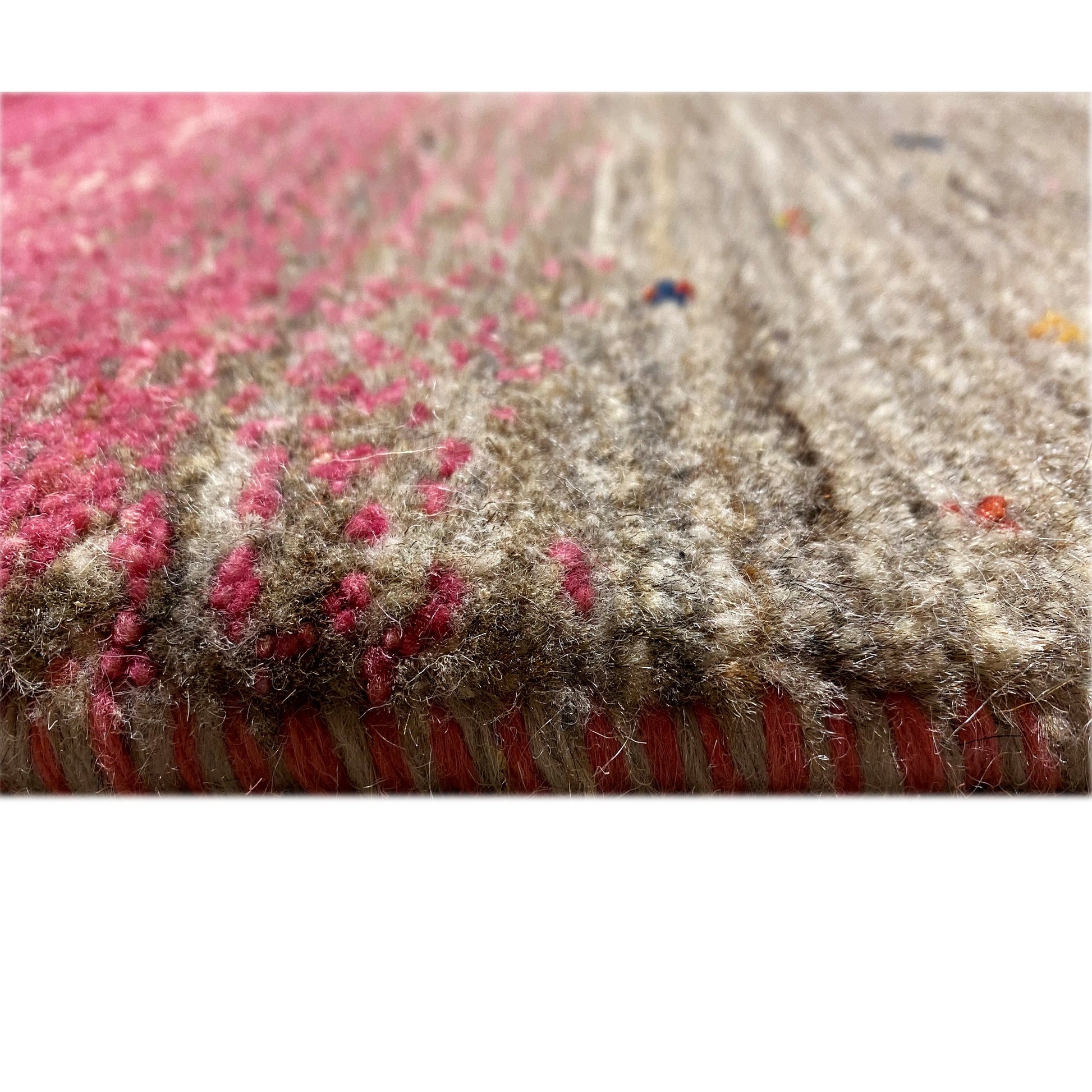 Gabbeh Exklusiver Teppich Rosa 288x247 cm - German Carpet Shop