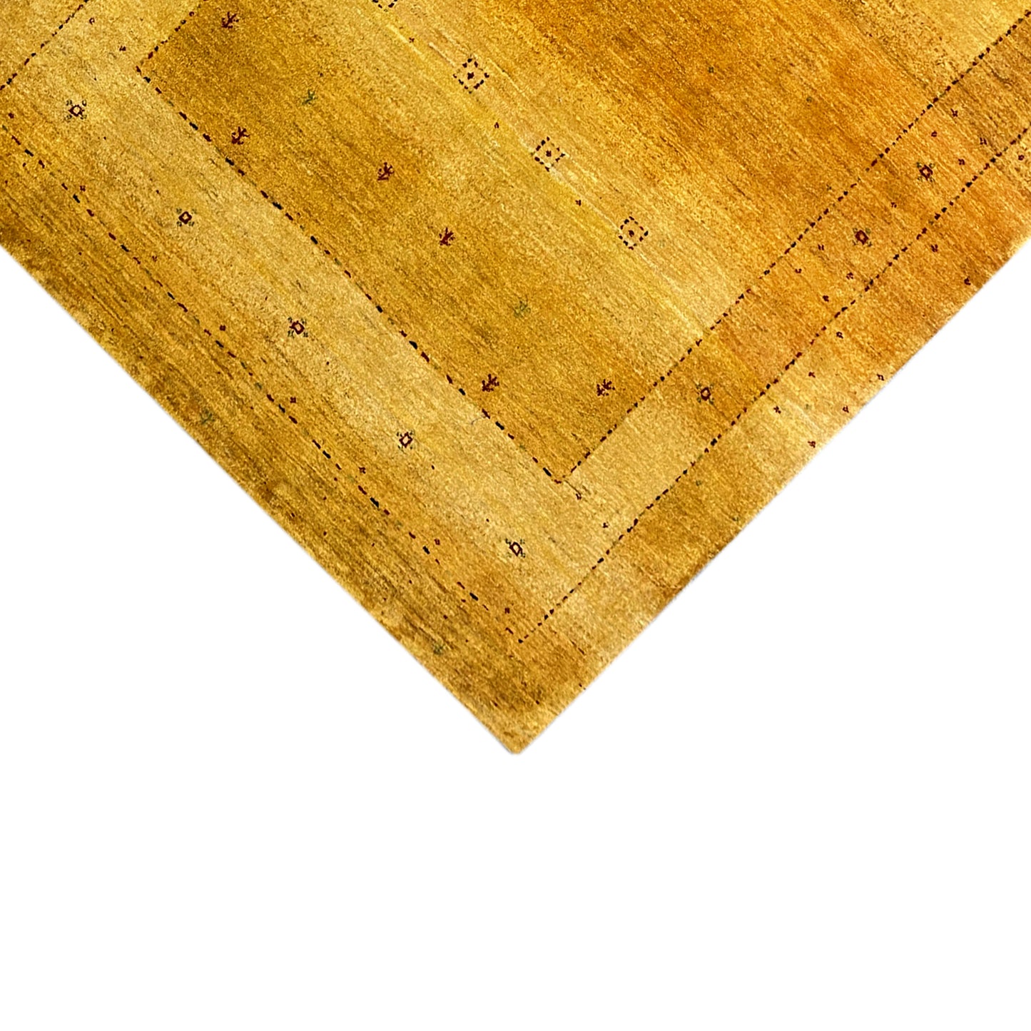 Persischer Gabbeh Teppich Gold