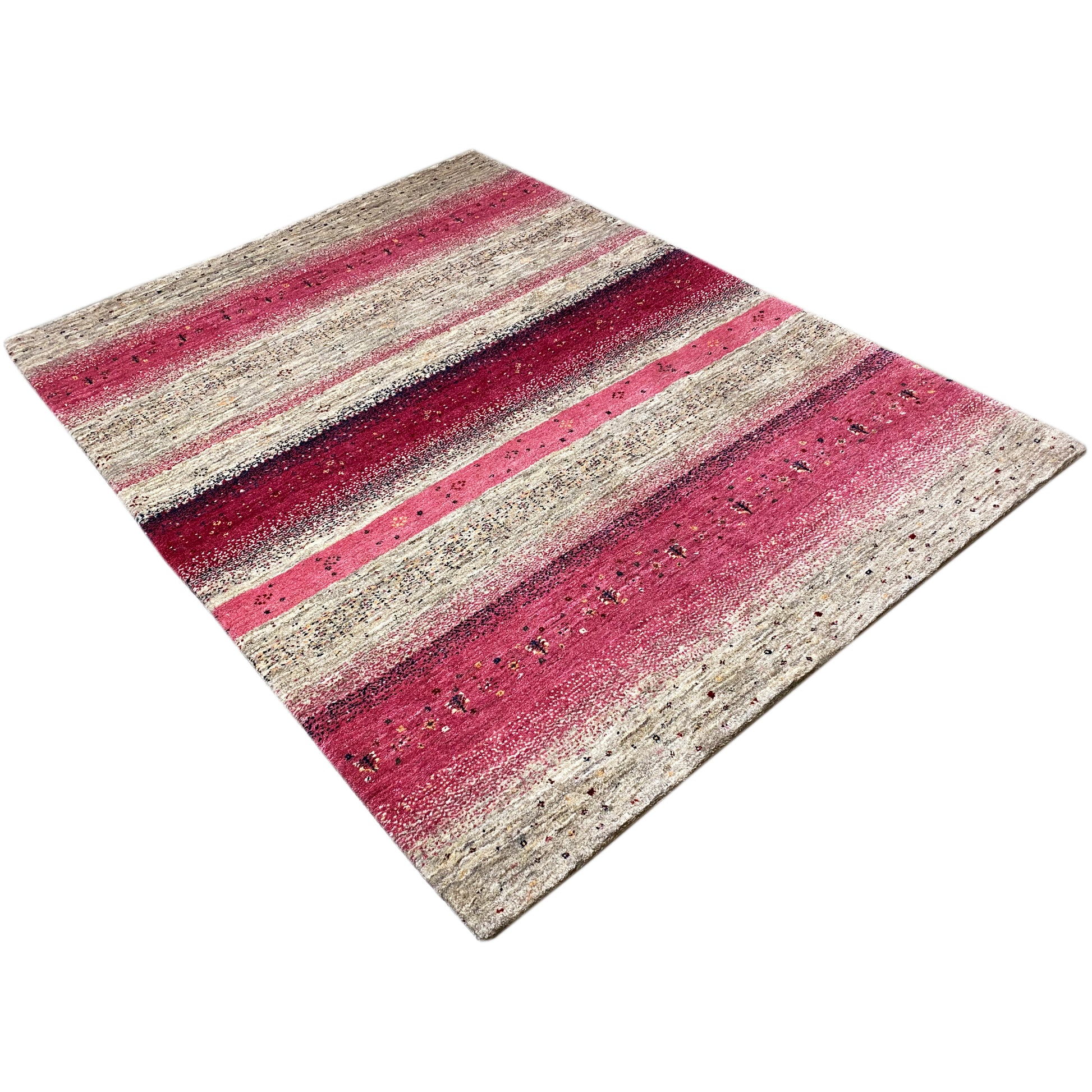 Gabbeh Teppich 229x170 cm gestreift