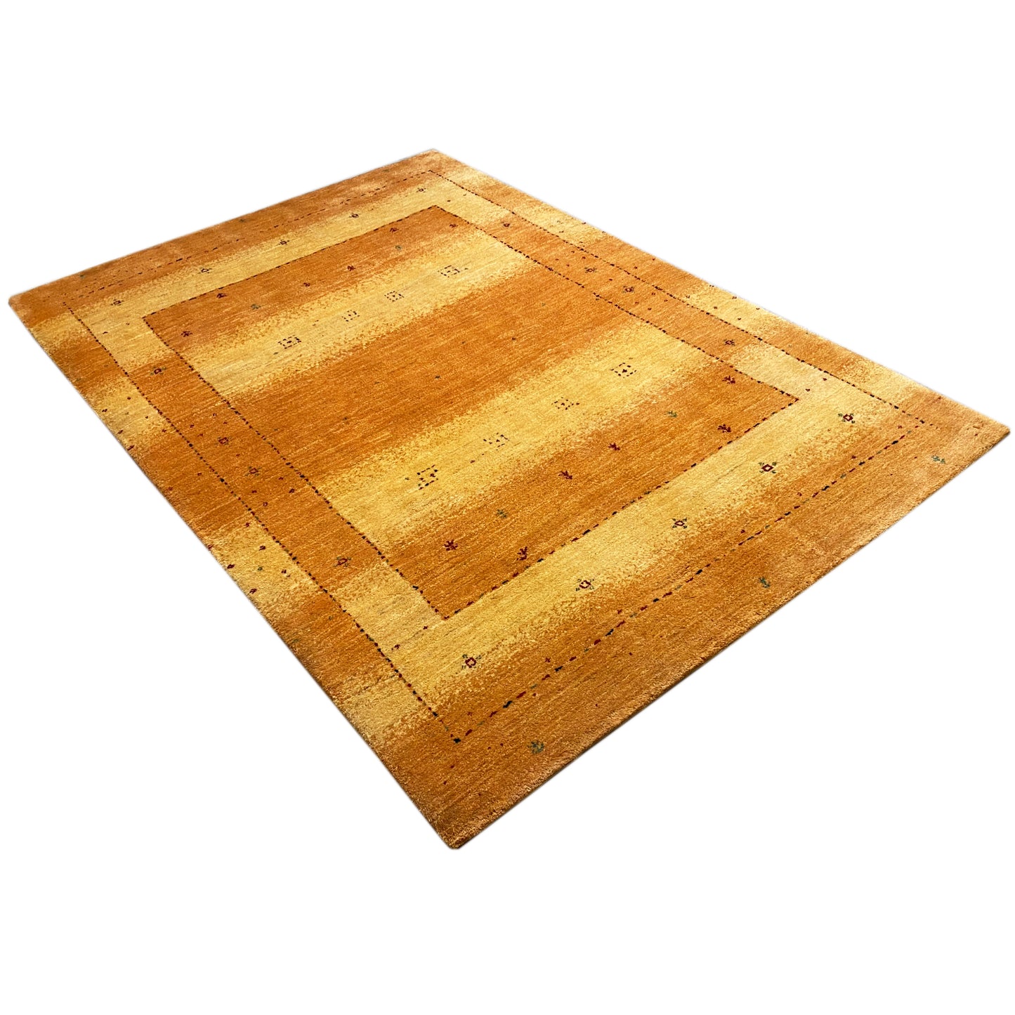 Pflanzlich gefärbter Gabbeh Teppich