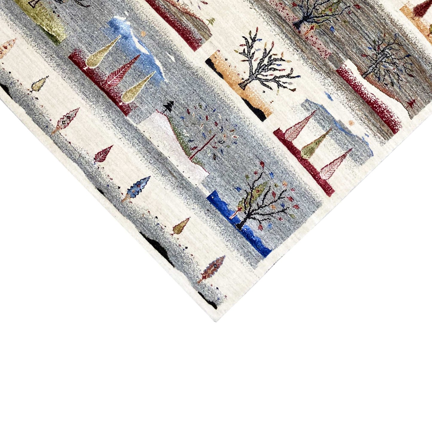 Gabbeh Lori Teppich, 237x166 cm - Handgesponnene Wolle - German Carpet Shop