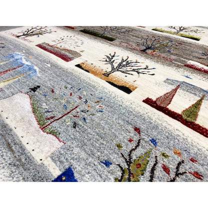 Gabbeh Lori Teppich, 237x166 cm - Handgesponnene Wolle - German Carpet Shop