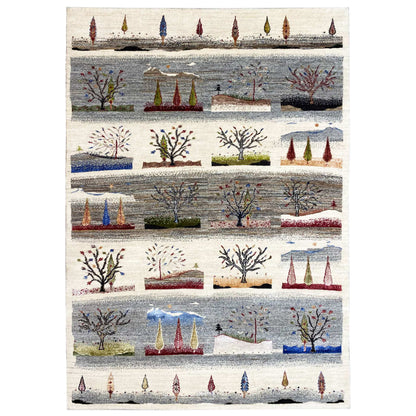 Gabbeh Lori Teppich, 237x166 cm - Handgesponnene Wolle - German Carpet Shop