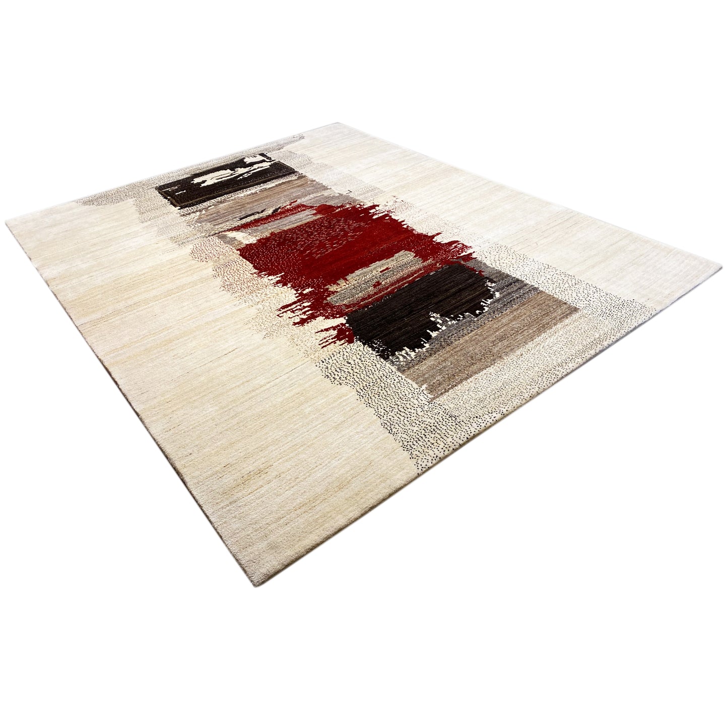 Gabbeh Exklusiver Teppich Rot 305x252 cm - German Carpet Shop