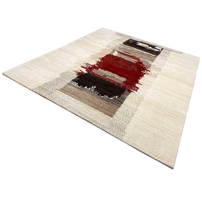 Gabbeh Exklusiver Teppich Rot 305x252 cm - German Carpet Shop