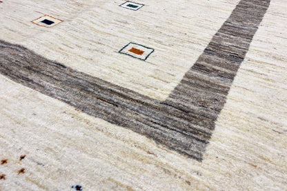 Natürlicher Gabbeh Teppich (170x240 cm / 6x8 ft) - German Carpet Shop