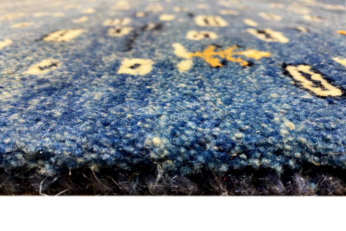 Blauer Gabbeh Teppich 170x240cm - German Carpet Shop