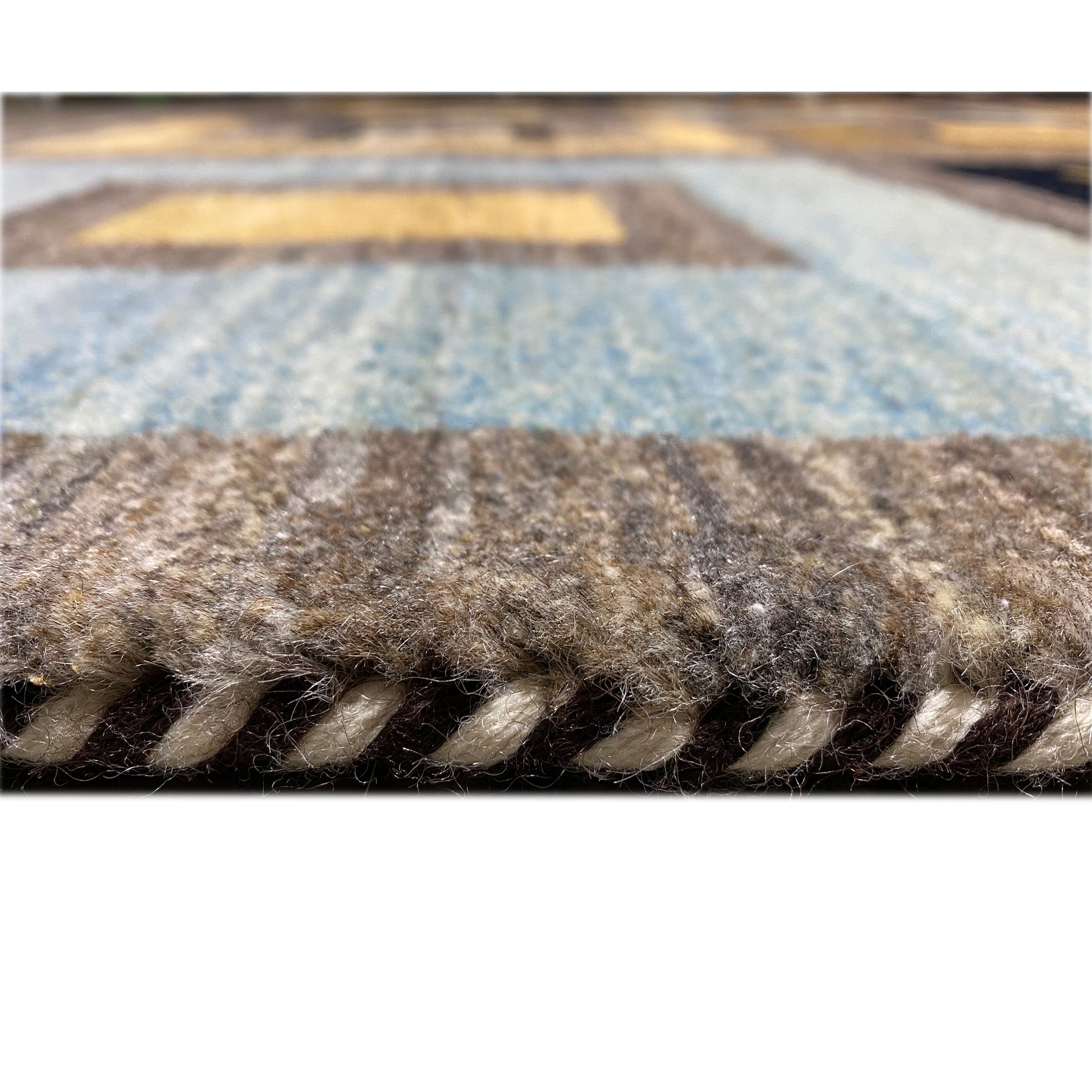 Gabbeh Exklusiver Teppich Grau 297x196 cm - German Carpet Shop