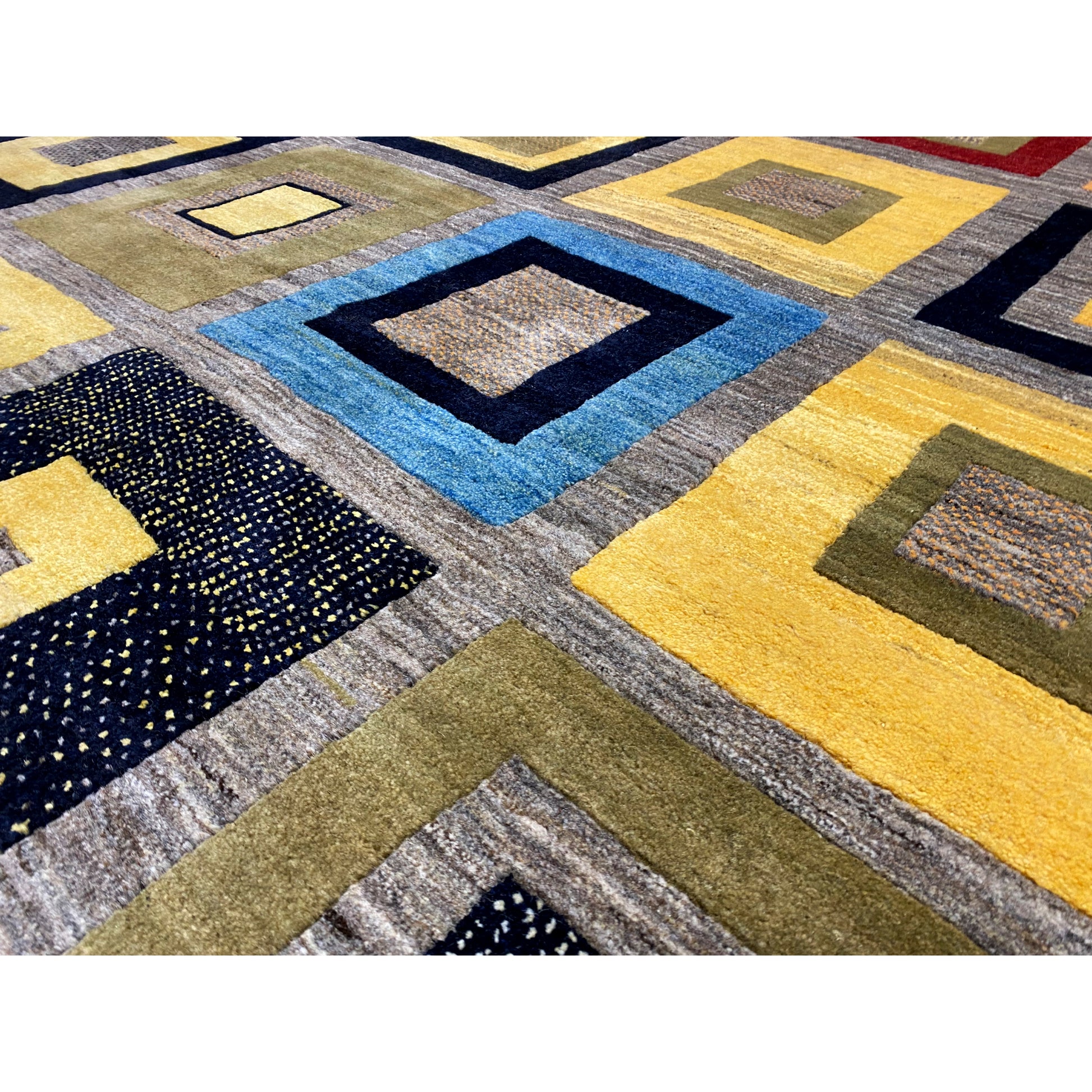 Gabbeh Exklusiver Teppich Grau 304x200 cm - German Carpet Shop