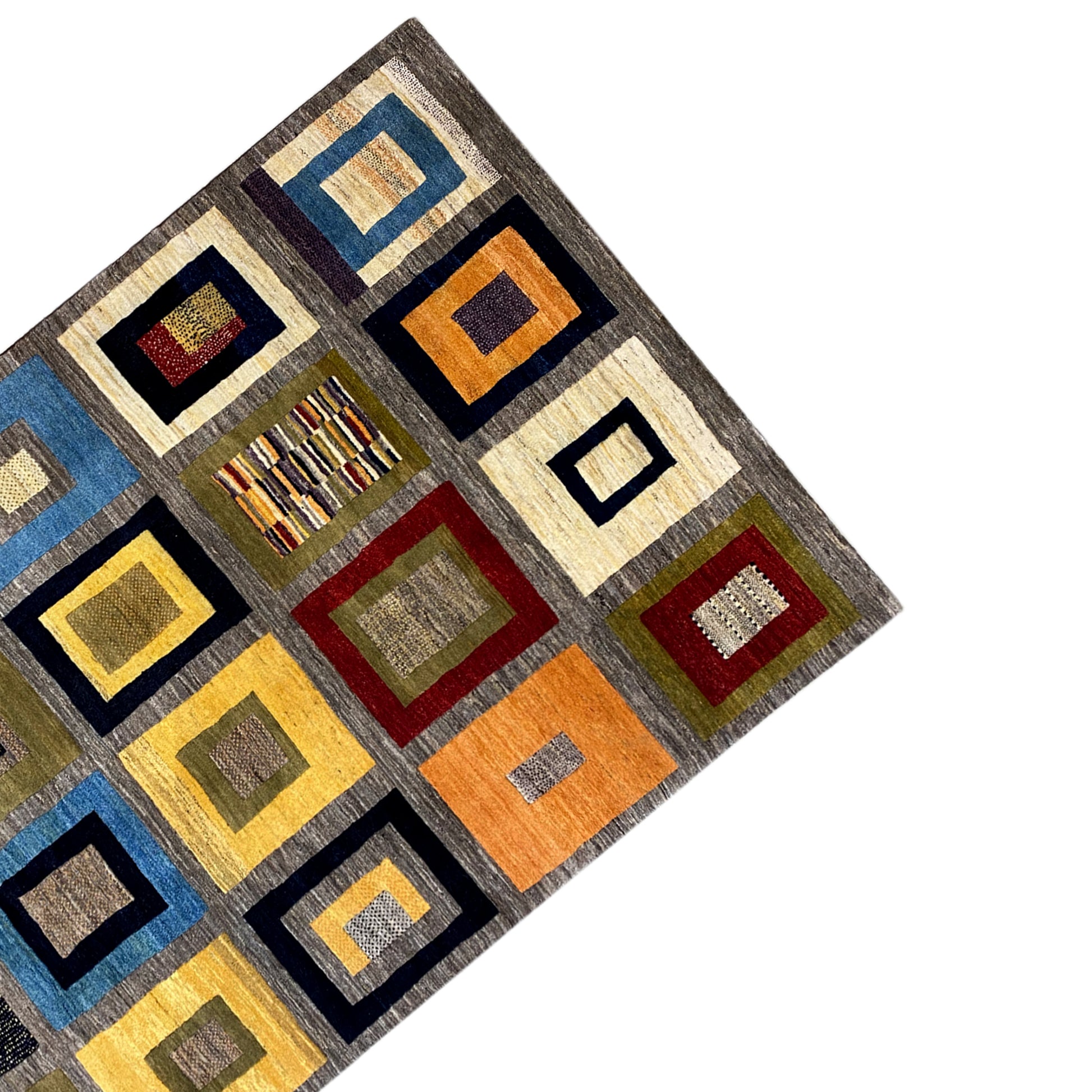 Gabbeh Exklusiver Teppich Grau 304x200 cm - German Carpet Shop