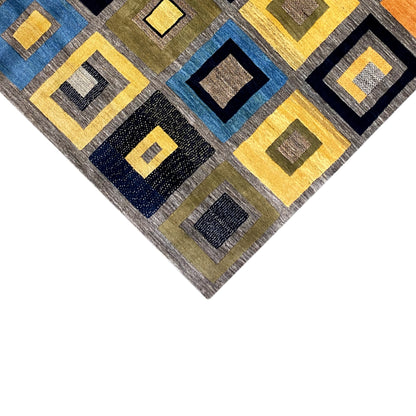 Gabbeh Exklusiver Teppich Grau 304x200 cm - German Carpet Shop