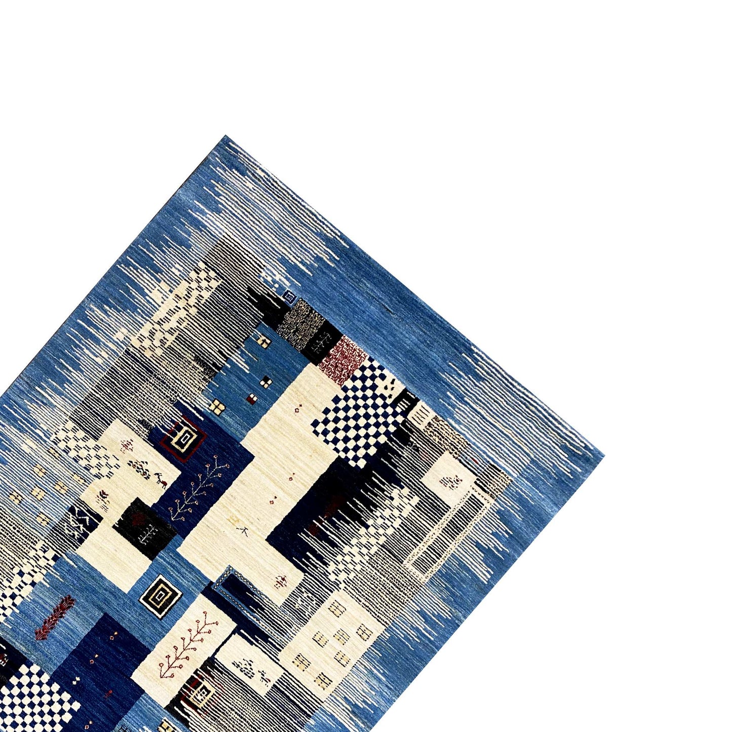 Abstrakter Gabbeh Teppich, 241x169 cm - German Carpet Shop