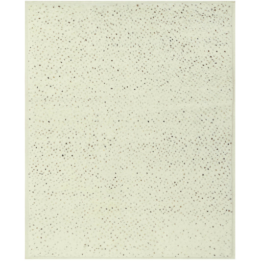 Teppich 300x250 cm in hellem Creme mit kleinen dunklen Punkten, rechteckig