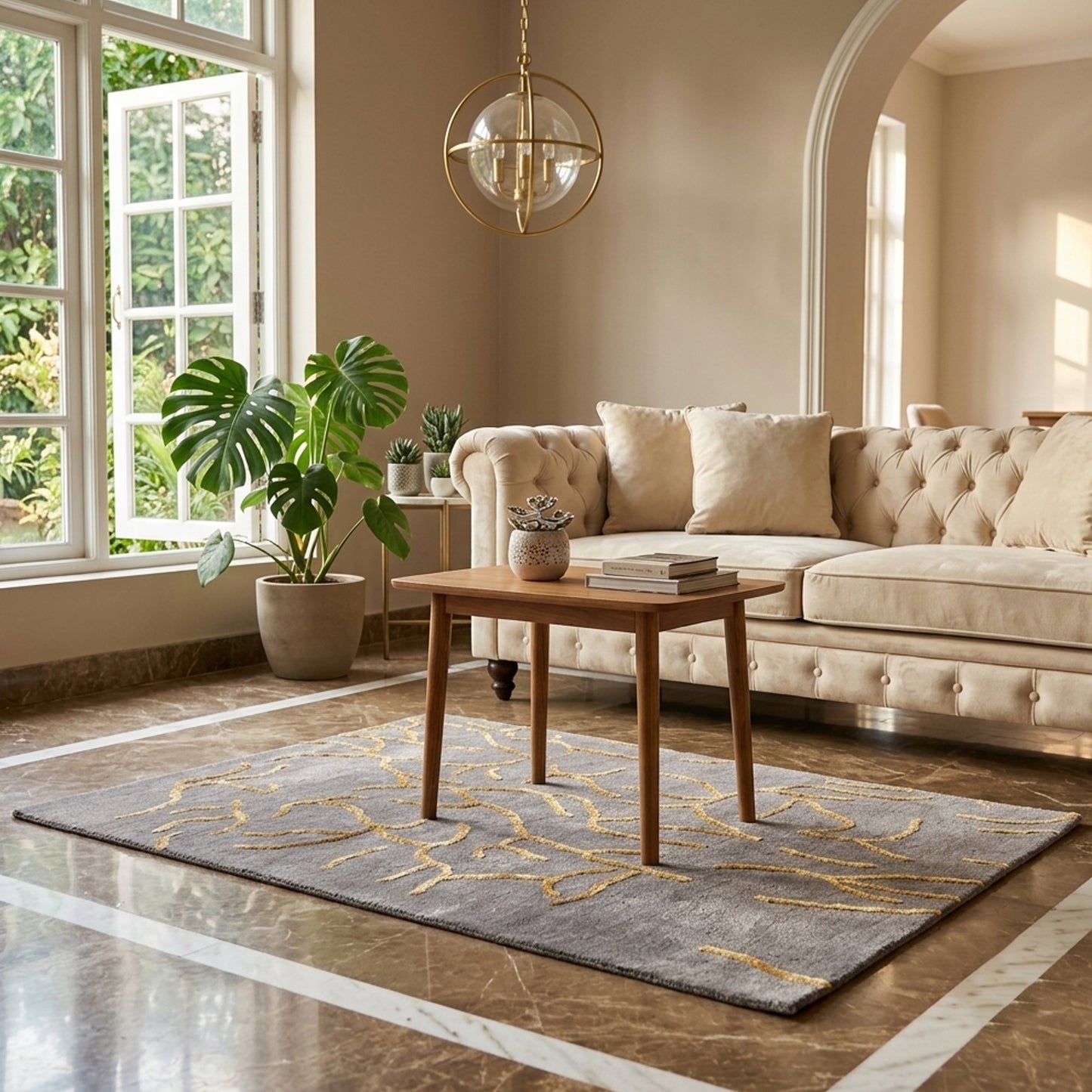 Designer rug - 91x62 cm