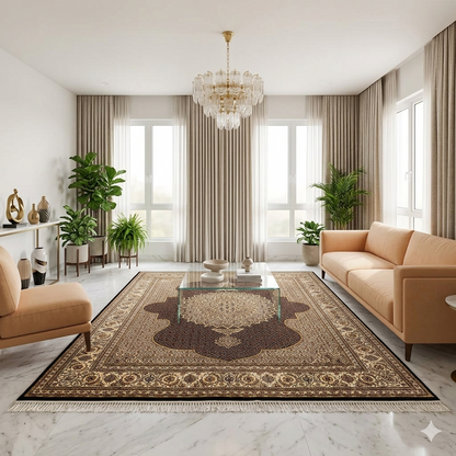 Indo Tabriz Rug - 303x247 cm