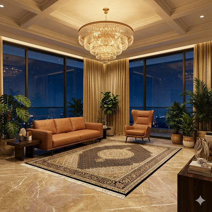 Indo Tabriz Rug - 290x192 cm