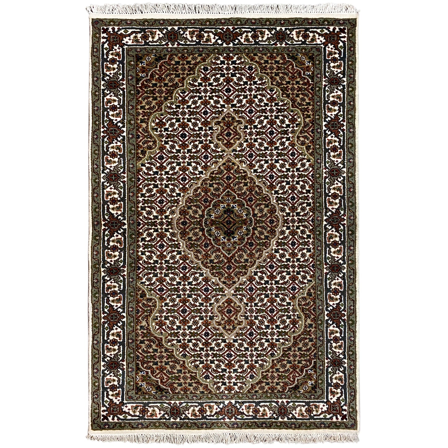 Indo Tabriz Carpet - (165x90 cm)