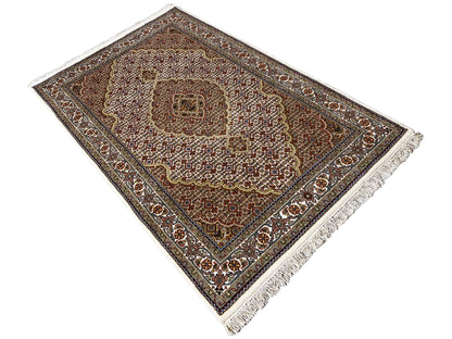 Indo Tabriz Carpet - (184x123 cm)
