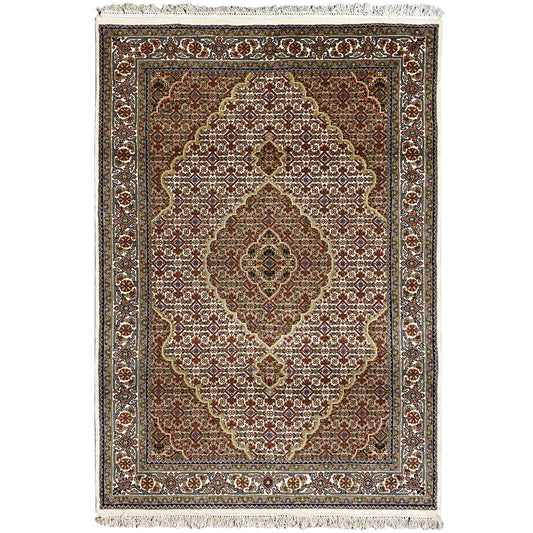 Indo Tabriz Carpet - (184x123 cm)